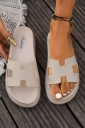 Sandalias Crema