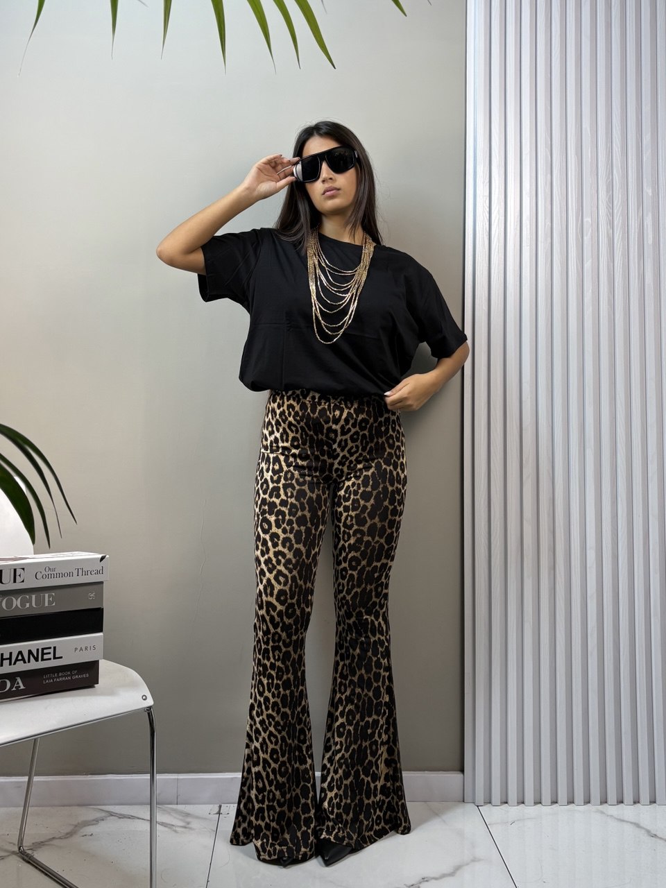 leggins leopardato