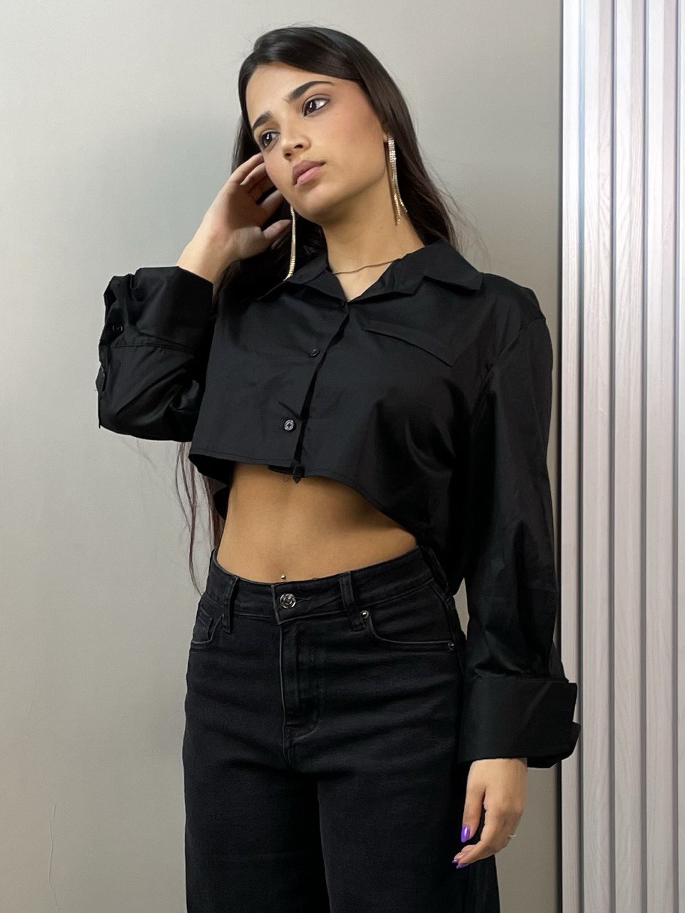 camicia crop eva