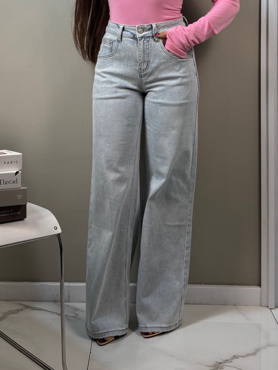 jeans pink