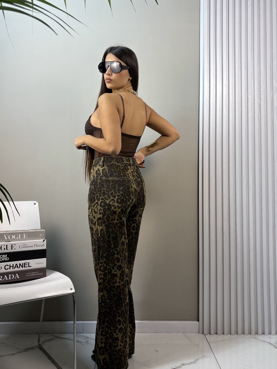 jeans leopard